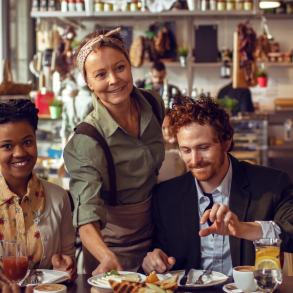 people in a restaurant