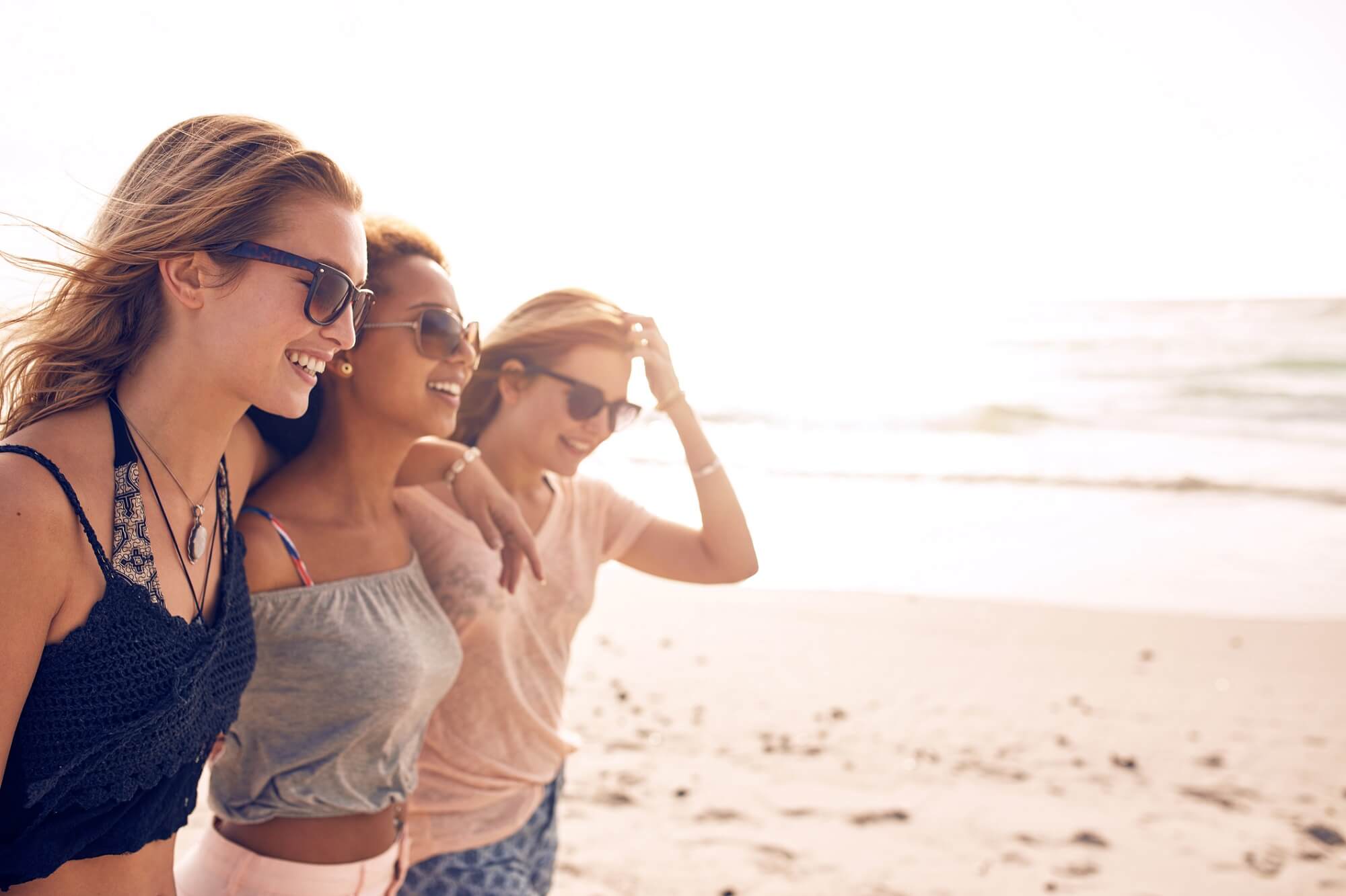 Friends at beach