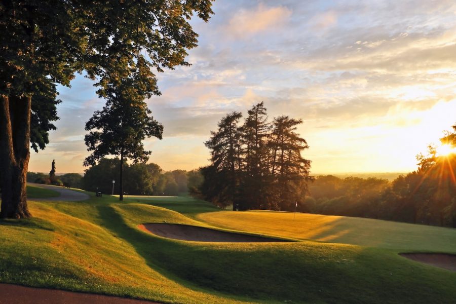 golf course on a summer evening