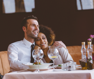 Couple at dinner 