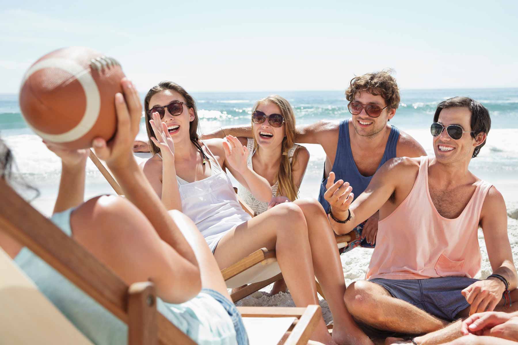 Group of People Having Fun on the Beach