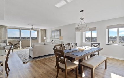 dining table and living room yacht club villas