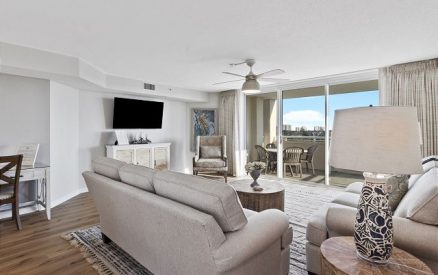 living room with tv and view yacht club villas