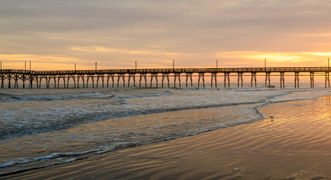 sunset in north myrtle beach