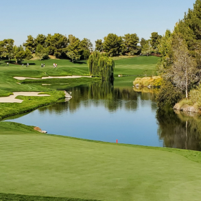 panoramic view of golf course
