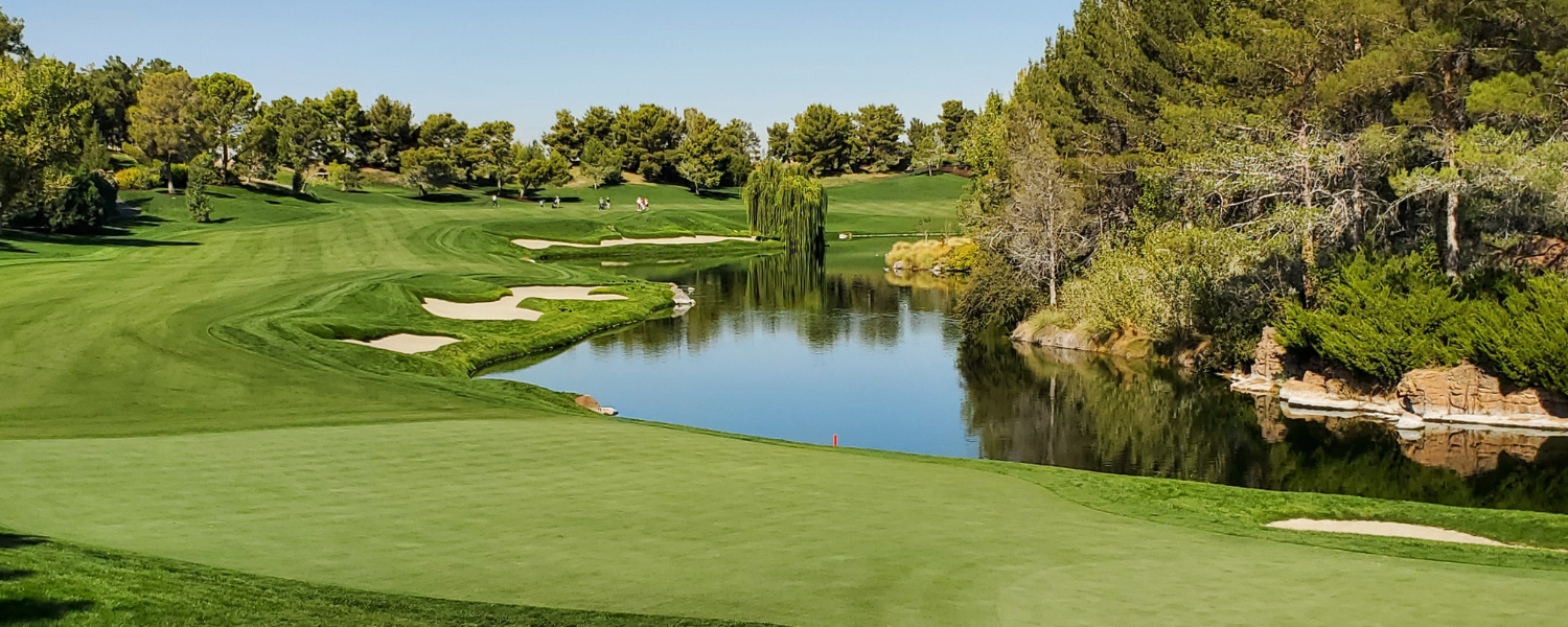 panoramic view of golf course