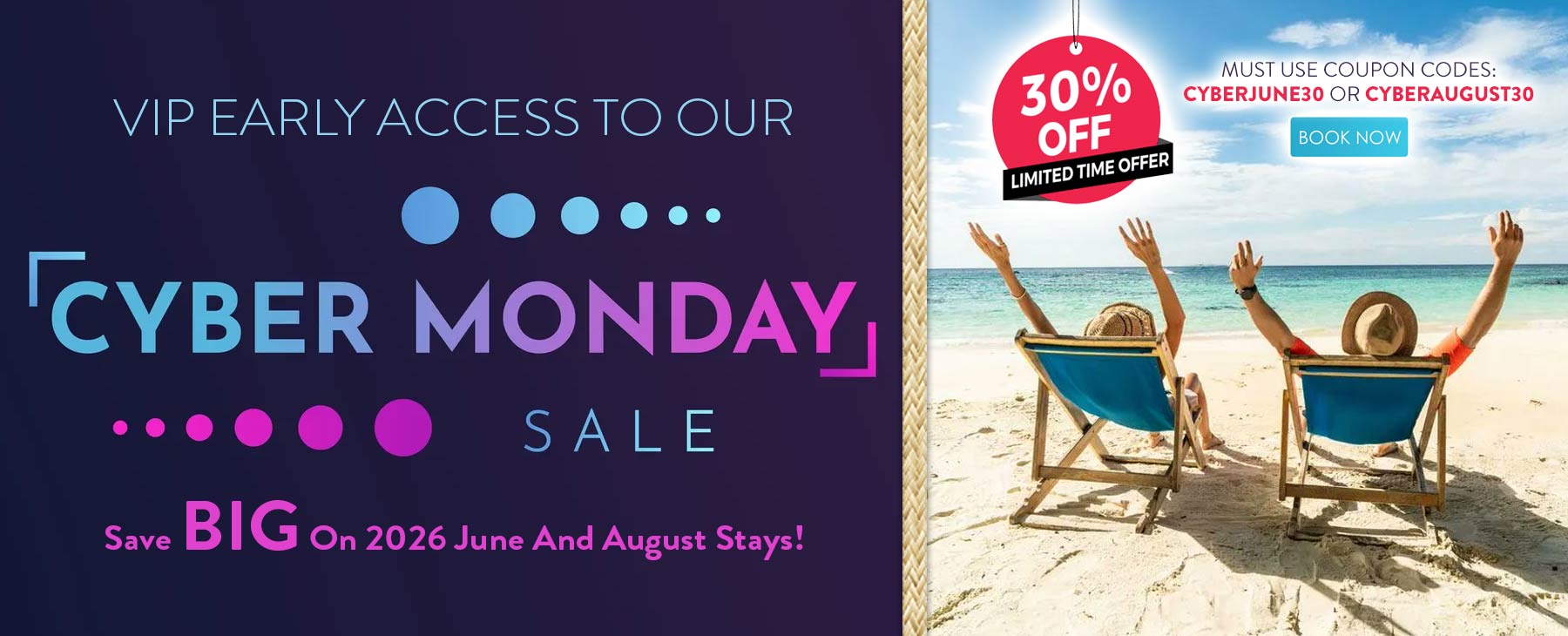 Cyber Monday Sale Vacation Rentals of North Myrtle Beach
