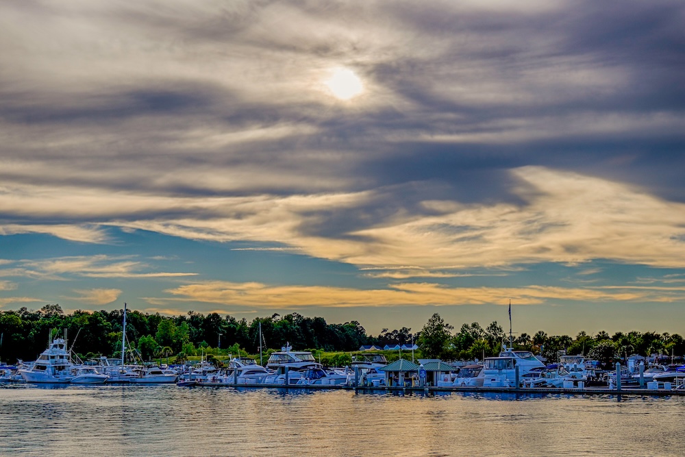 barefoot landing at sunset in North Myrtle Beach South cArolina
