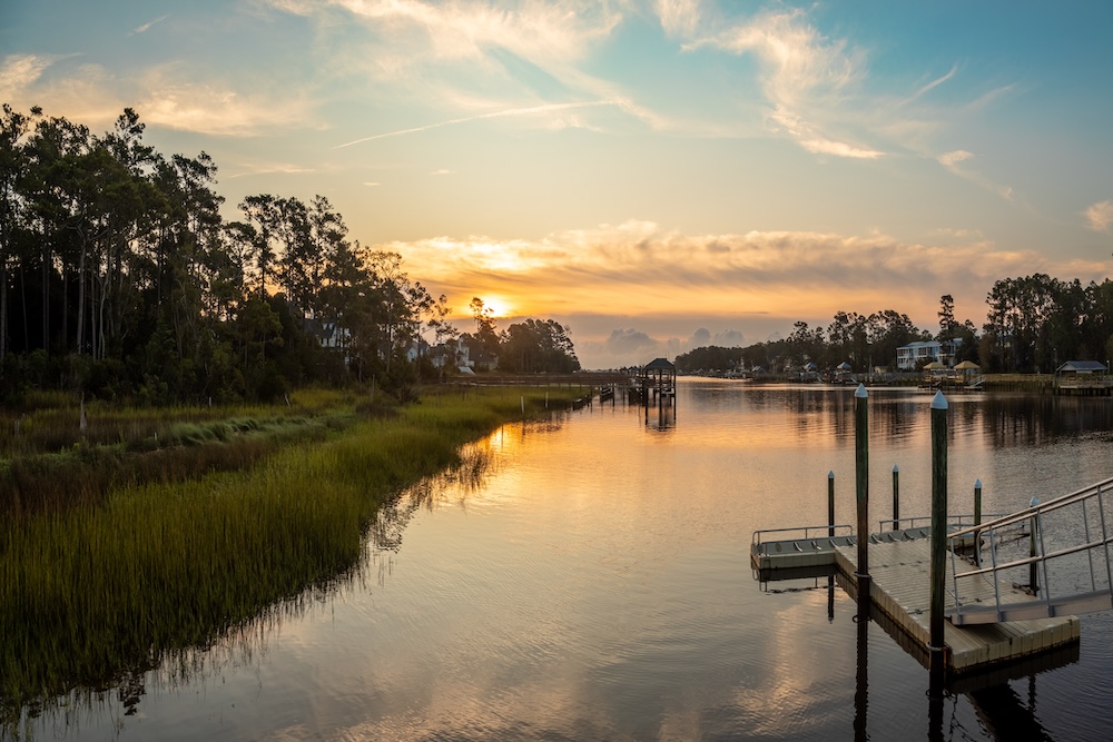 Intracoastal Waterway Sunrise North Myrtle Beach